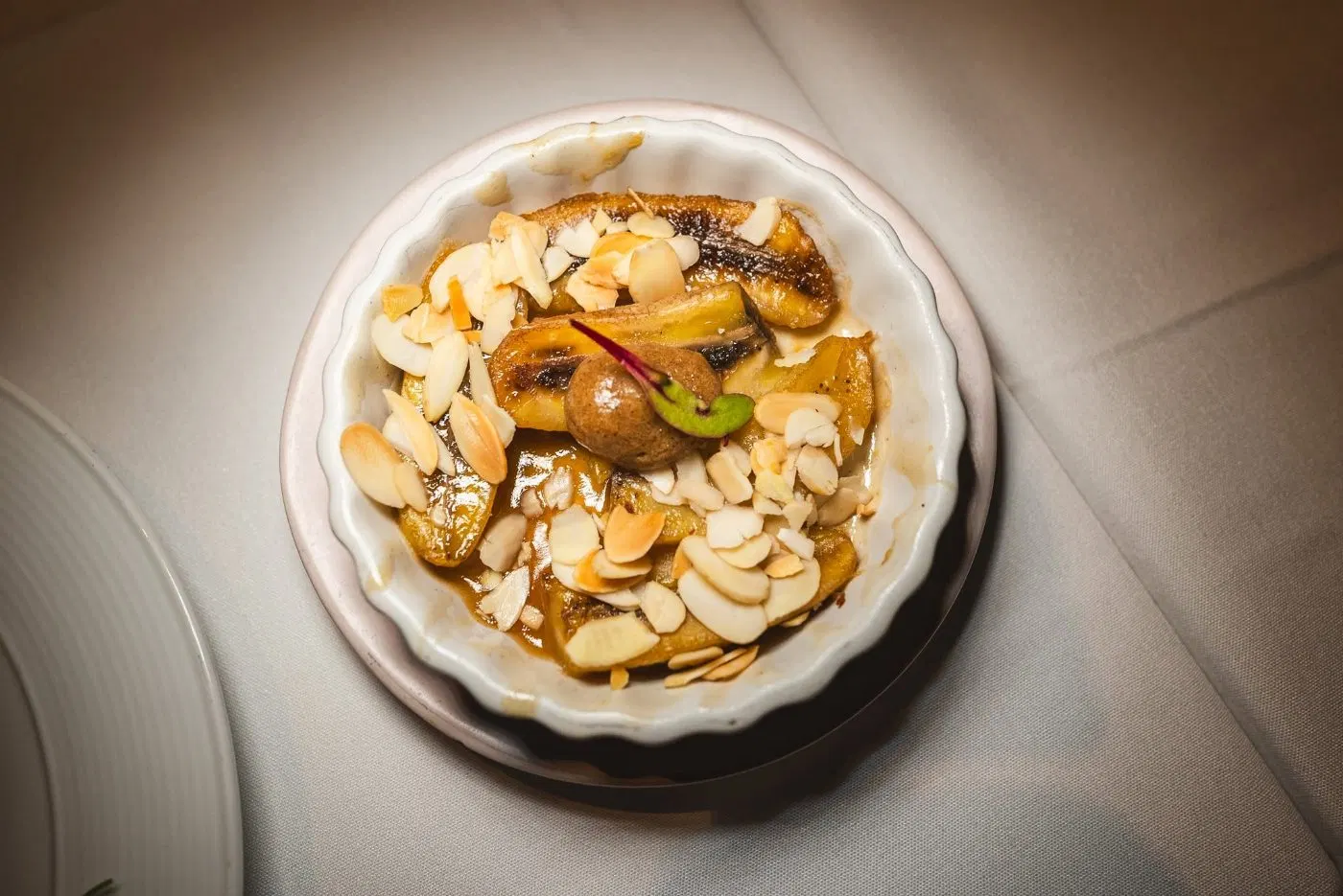Banana and almond dessert