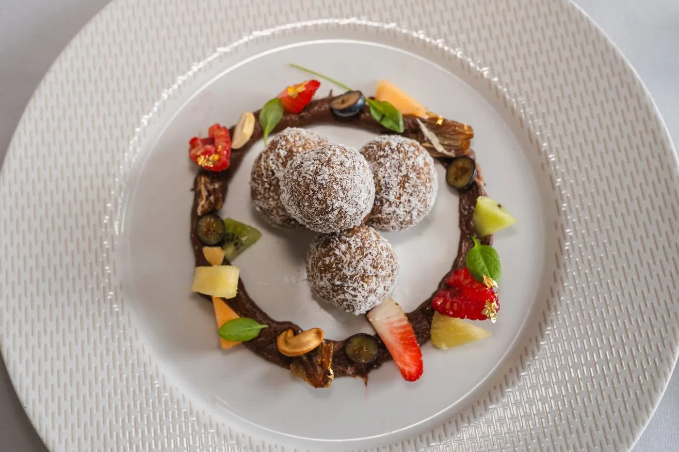Coconut and date truffles