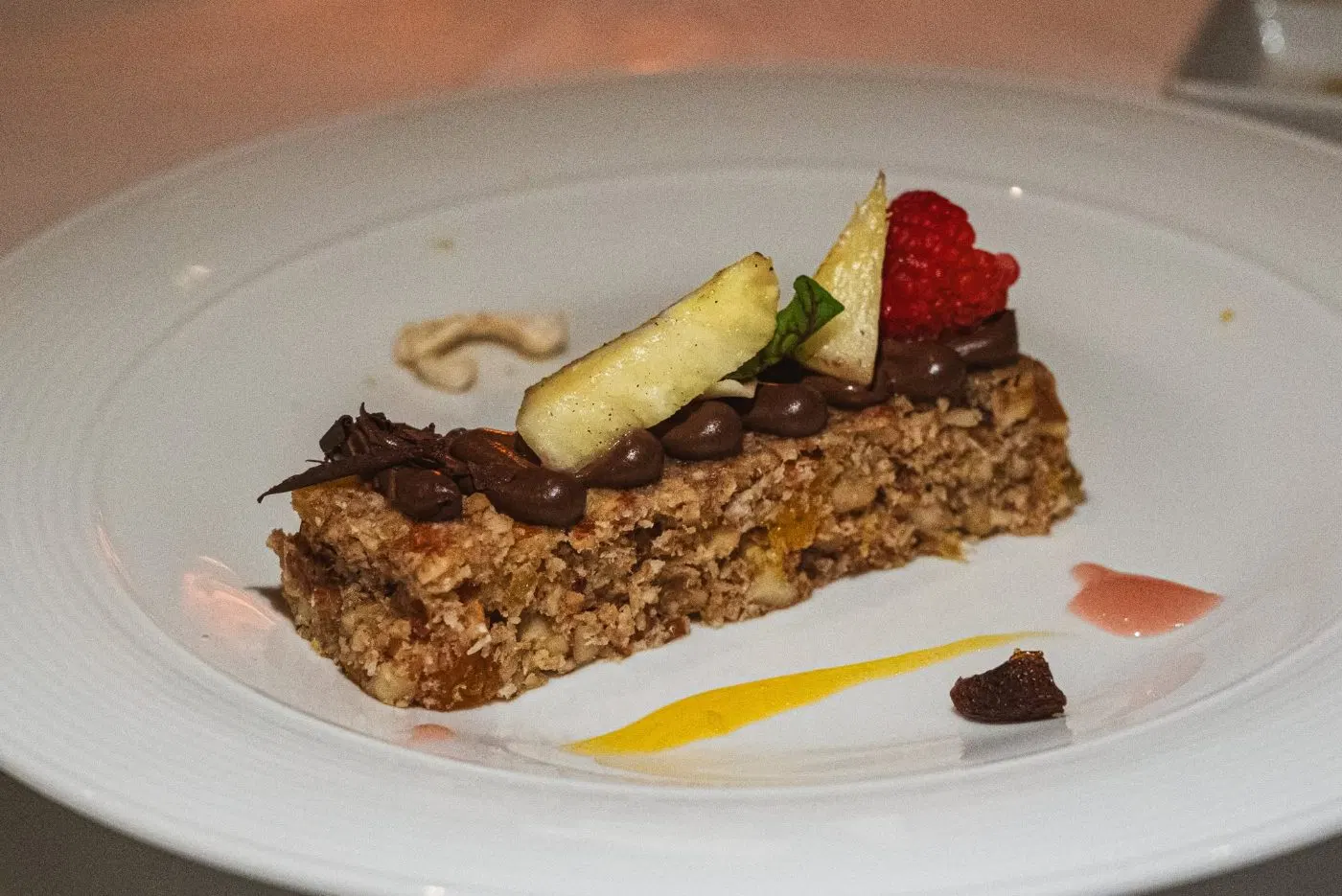 Oat and fruit slice