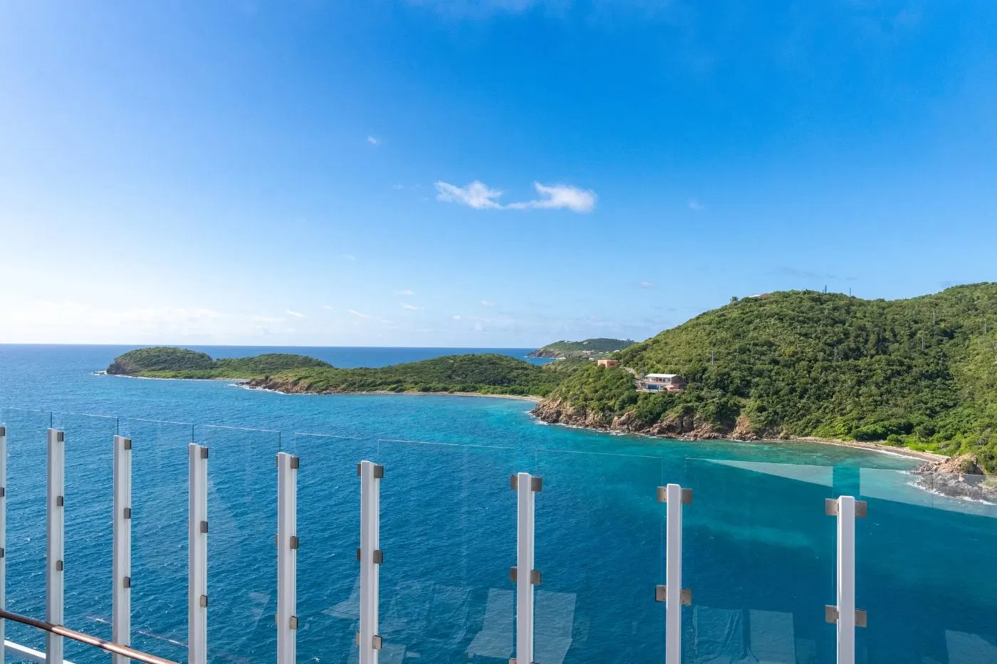 Coastline seen from the ship on arrival