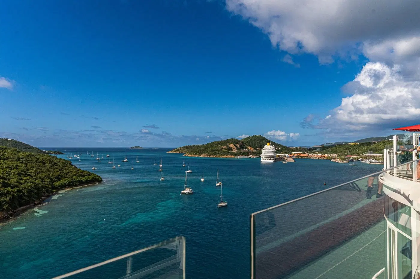 Harbour at a Caribbean port of call