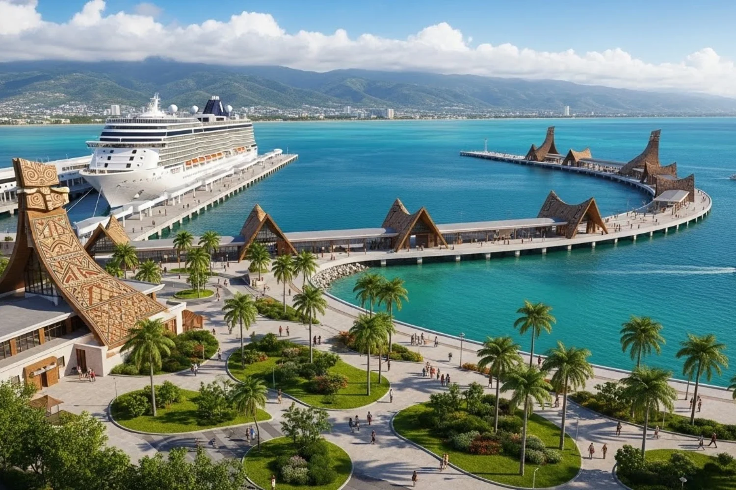 Taino Bay cruise port at Puerto Plata, Dominican Republic
