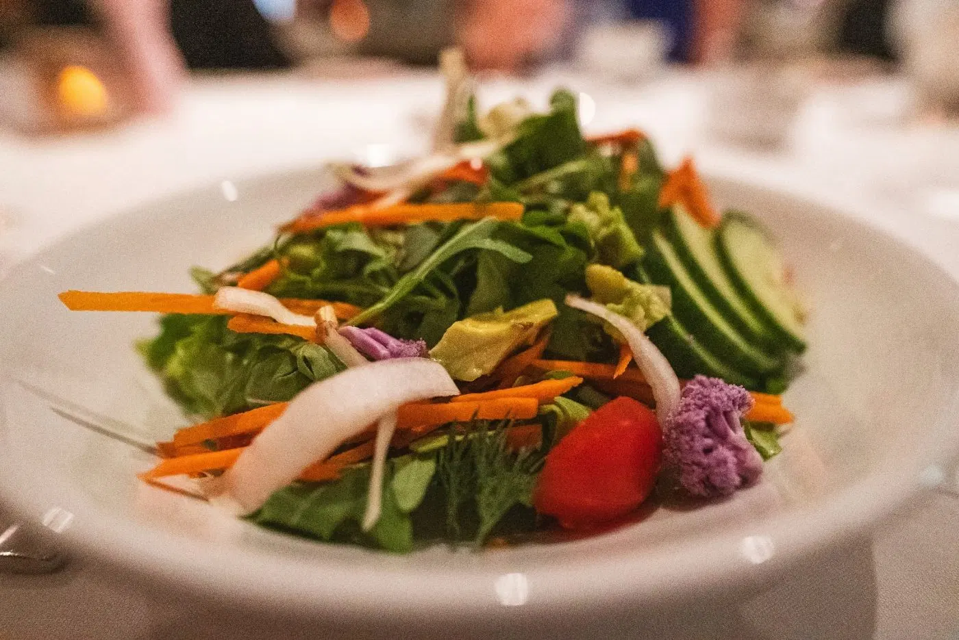 Raw garden plate from the raw menu