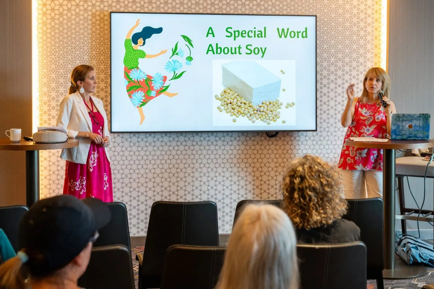 Presentation slide reading A Special Word About Soy