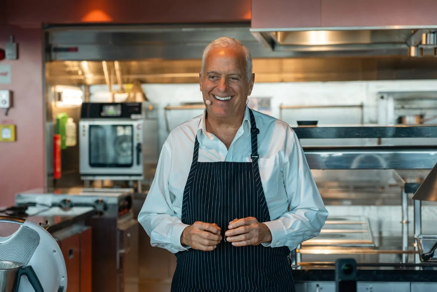 Brian Hetrich in the galley