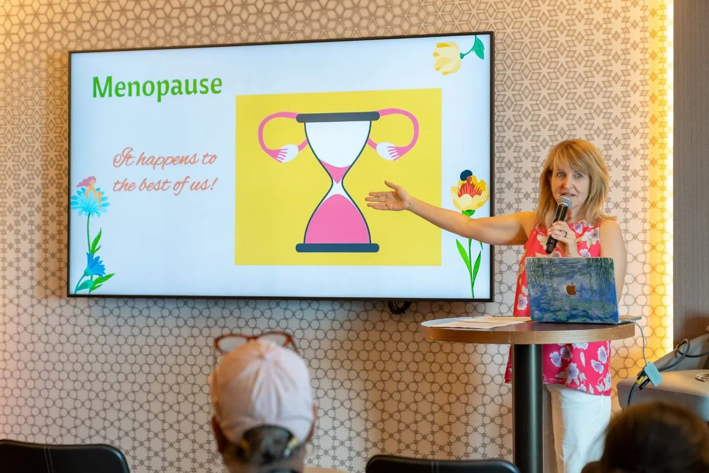 Carolyn May Strickland presenting on menopause